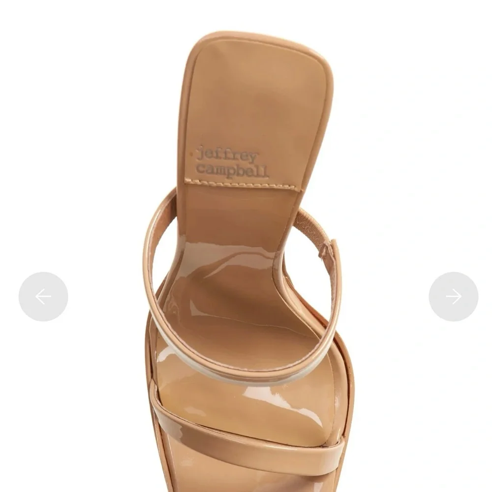 Jeffrey Campbell Hustler Heels Dusty Nude Patent NWOT